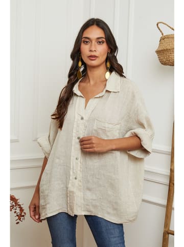 La Compagnie Du Lin Linnen blouse beige