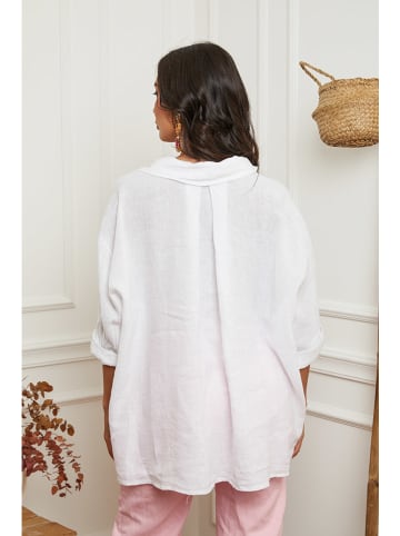 La Compagnie Du Lin Linnen blouse wit
