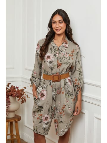 La Compagnie Du Lin Kleid in Grau