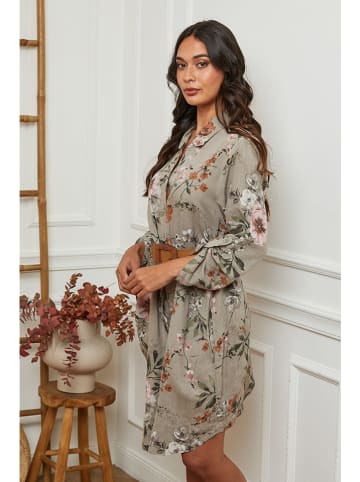 La Compagnie Du Lin Kleid in Grau