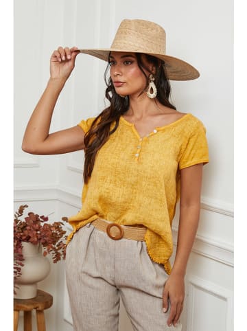 La Compagnie Du Lin Leinen-Shirt in Gelb