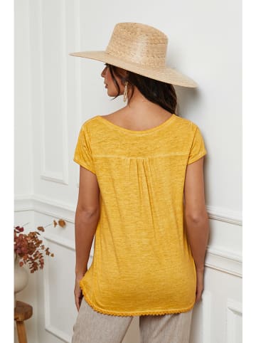 La Compagnie Du Lin Leinen-Shirt in Gelb