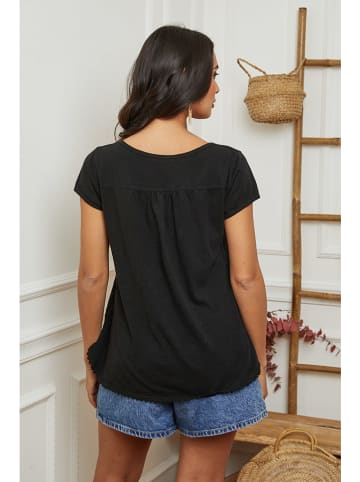 La Compagnie Du Lin Leinen-Shirt in Schwarz
