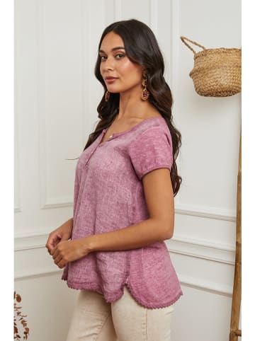 La Compagnie Du Lin Leinen-Shirt in Rosa