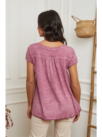 La Compagnie Du Lin Linnen shirt lichtroze