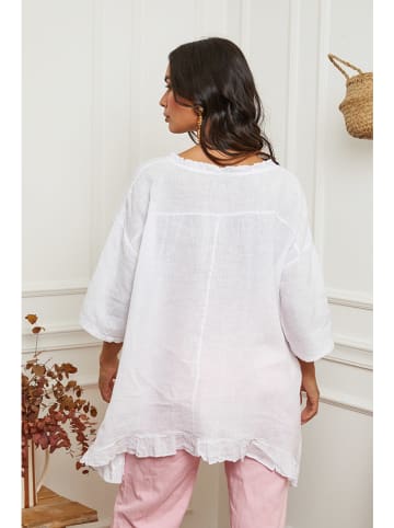 La Compagnie Du Lin Linnen tuniek wit