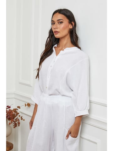 La Compagnie Du Lin Linnen blouse wit