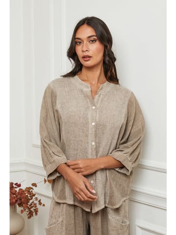 La Compagnie Du Lin Linnen blouse beige