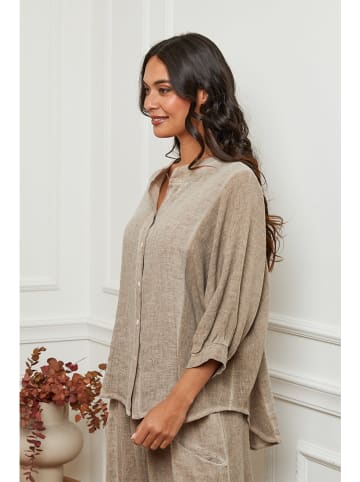 La Compagnie Du Lin Linnen blouse beige