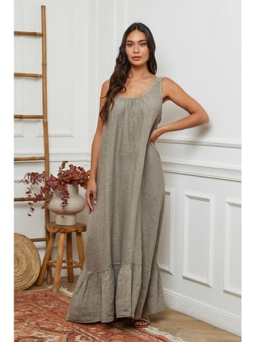 La Compagnie Du Lin Linnen jurk beige