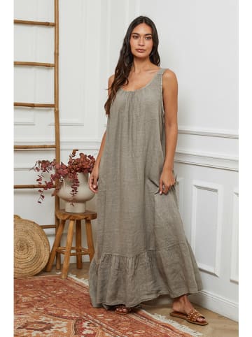 La Compagnie Du Lin Linnen jurk beige
