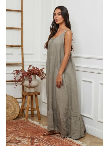 La Compagnie Du Lin Linnen jurk beige
