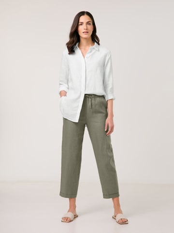 Gerry Weber Linnen broek kaki