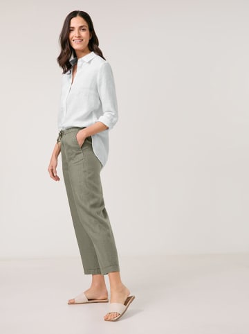 Gerry Weber Linnen broek kaki