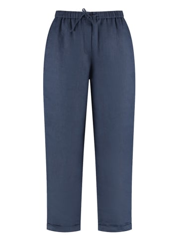 Gerry Weber Lniane spodnie w kolorze granatowym