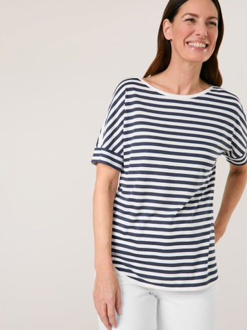 Gerry Weber Koszulka w kolorze biało-granatowym