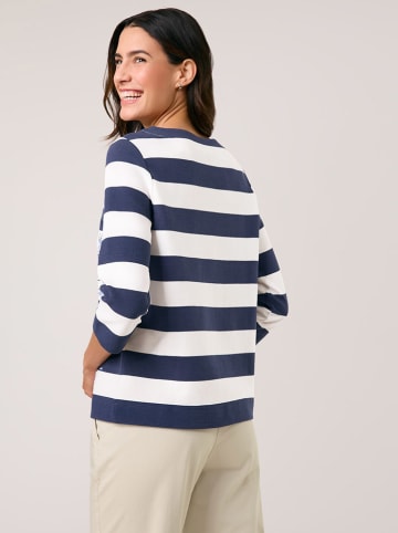 Gerry Weber Shirt in Weiß/ Dunkelblau