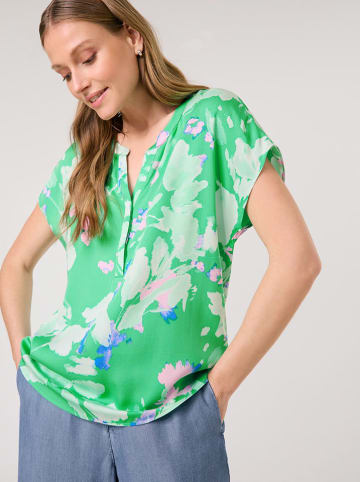 Gerry Weber Blouse groen/crème/lichtroze