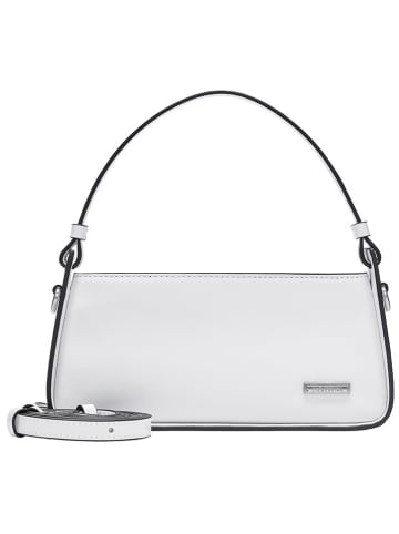 LIEBESKIND BERLIN Leder-Schultertasche "Crossbody XS" in Weiß - (B)22 x (H)10 x (T)7 cm