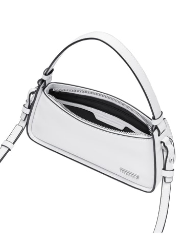 LIEBESKIND BERLIN Leder-Schultertasche "Crossbody XS" in Weiß - (B)22 x (H)10 x (T)7 cm