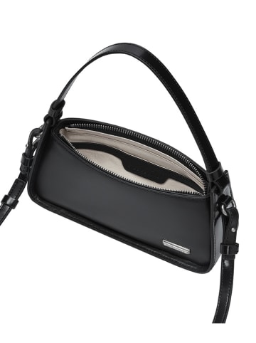 LIEBESKIND BERLIN Leder-Schultertasche "Crossbody XS" in Schwarz - (B)22 x (H)10 x (T)7 cm