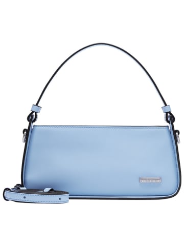 LIEBESKIND BERLIN Leren schoudertas "Crossbody XS" lichtblauw - (B)22 x (H)10 x (D)7 cm