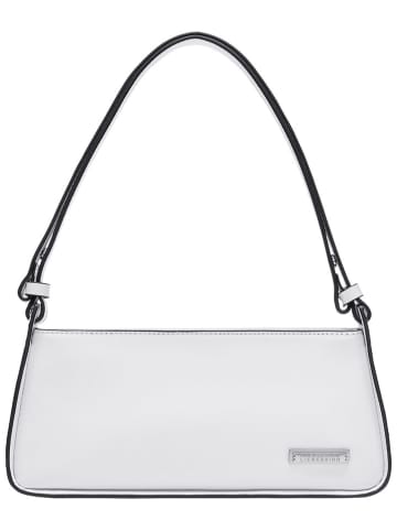 LIEBESKIND BERLIN Leder-Schultertasche "Crossbody S" in Weiß - (B)28 x (H)12 x (T)9 cm
