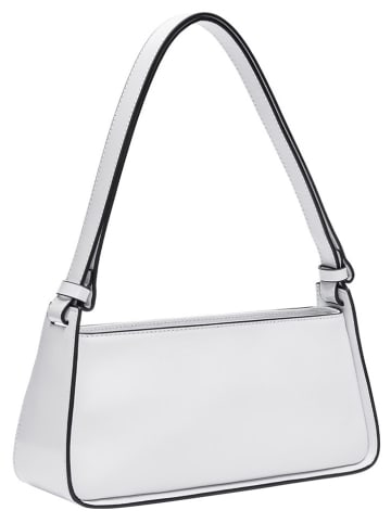 LIEBESKIND BERLIN Leder-Schultertasche "Crossbody S" in Weiß - (B)28 x (H)12 x (T)9 cm