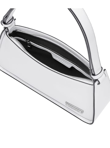 LIEBESKIND BERLIN Leder-Schultertasche "Crossbody S" in Weiß - (B)28 x (H)12 x (T)9 cm