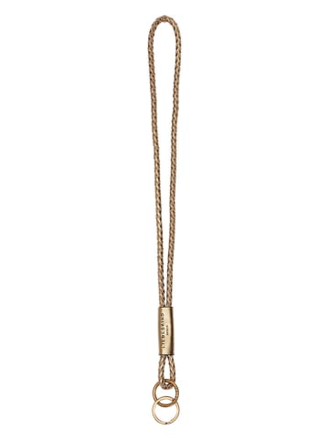 LIEBESKIND BERLIN Leder-Schlüsselanhänger "Lola" in Gold - (L)7 cm