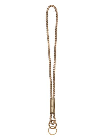 LIEBESKIND BERLIN Leren sleutelhanger "Lola" goudkleurig - (L)7 cm