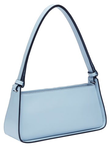 LIEBESKIND BERLIN Leder-Schultertasche "Crossbody S" in Hellblau - (B)28 x (H)12 x (T)9 cm