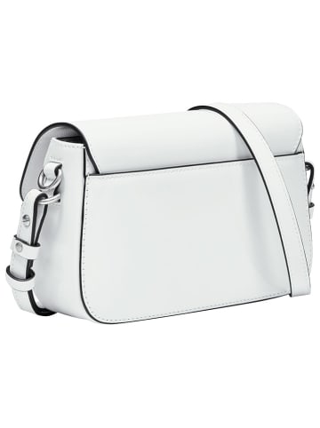 LIEBESKIND BERLIN Leder-Schultertasche "Crossbody S" in Weiß - (B)22 x (H)14 x (T)6 cm