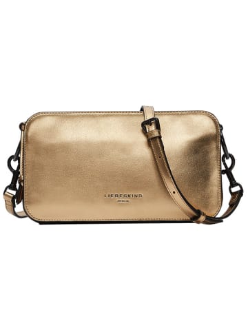 LIEBESKIND BERLIN Leren schoudertas "Clarice" goudkleurig - (B)27 x (H)15 x (D)8 cm