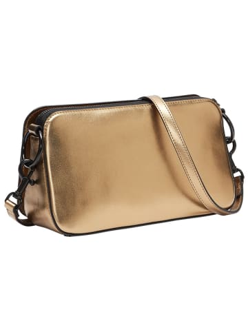 LIEBESKIND BERLIN Leren schoudertas "Clarice" goudkleurig - (B)27 x (H)15 x (D)8 cm