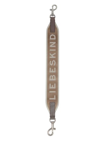 LIEBESKIND BERLIN Pasek w kolorze szarobrązowym do torebki - dł. 38 cm