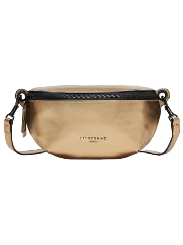 LIEBESKIND BERLIN Leren borstbuidel "Tavia" goudkleurig - (B)32 x (H)14 x (D)7 cm