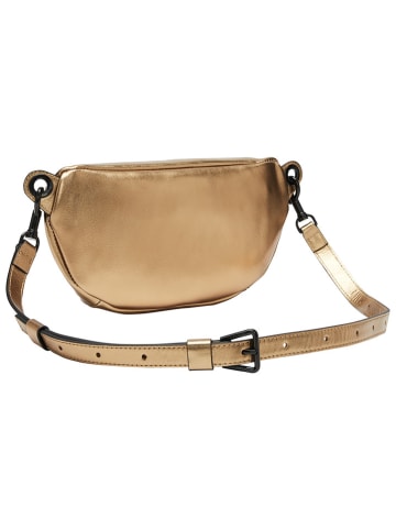 LIEBESKIND BERLIN Leren borstbuidel "Tavia" goudkleurig - (B)32 x (H)14 x (D)7 cm