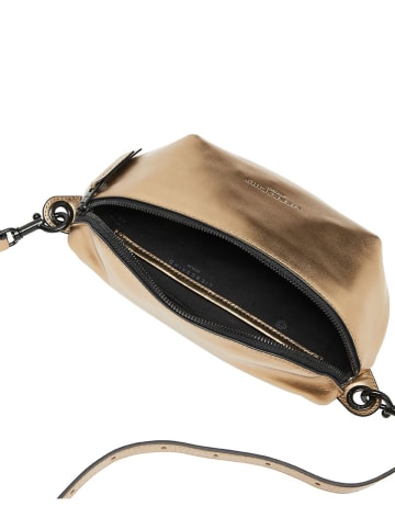 LIEBESKIND BERLIN Leren borstbuidel "Tavia" goudkleurig - (B)32 x (H)14 x (D)7 cm