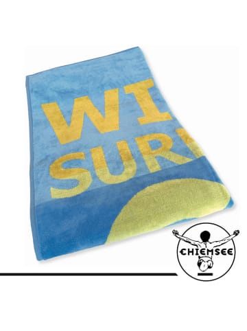 Chiemsee Velours strandlaken blauw/geel