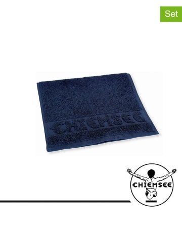 Chiemsee 4-delige set: gastendoeken donkerblauw