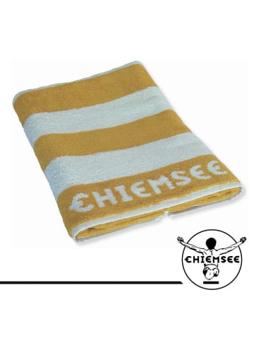 Chiemsee Jacquard handdoek geel/wit