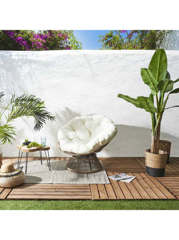 Garden Spirit Outdoor-Sessel "Cancun" in Beige/ Weiß - (B)96 x (H)77 x (T)86 cm