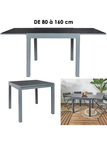 Garden Spirit Gartentisch ''Haria'' in Grau - (B)80 x (H)75 x (T)80 cm