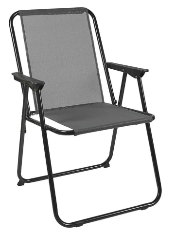 Garden Spirit Klapstoel "Pilante" antraciet - (B)51 x (H)75 x (D)60 cm