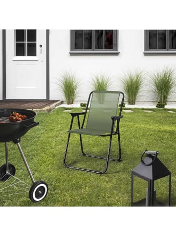 Garden Spirit Klappstuhl ''Pliante'' in Khaki - (B)51 x (H)75 x (T)60 cm