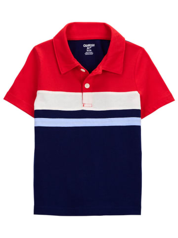 OshKosh Koszulka polo w kolorze granatowo-czerwonym