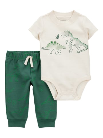 carter's 2tlg. Outfit in Weiß/ Grün