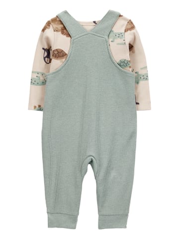 carter's 2tlg. Outfit in Grün/ Beige
