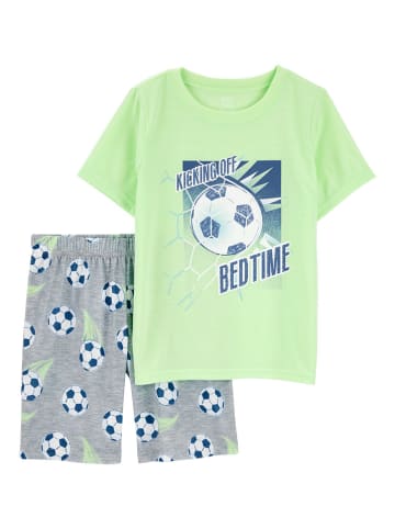 carter's Pyjama in Grün/ Grau